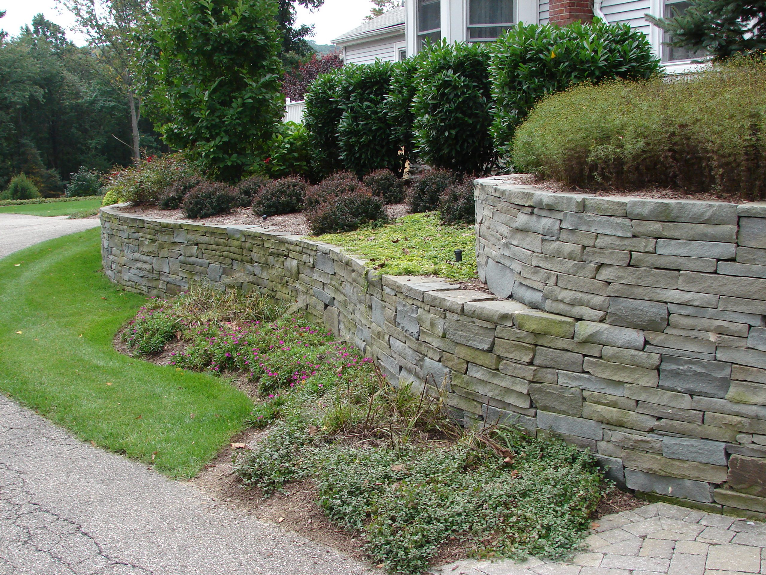  landscaping with retaining walls